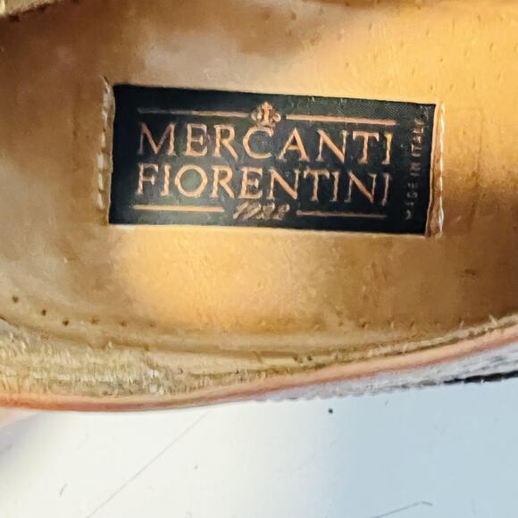 Mercanti Fiorentini Shoes Mens 9.5 Leather Wingtip Oxford Lace Up Dress Brogue main image 10